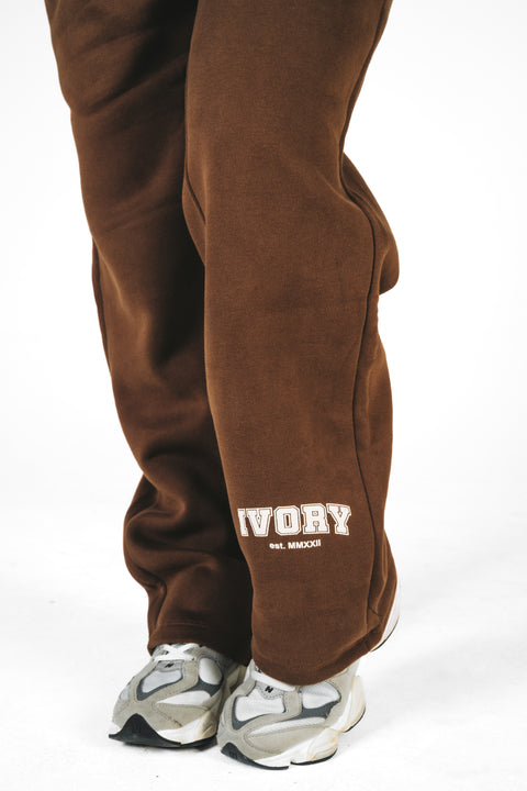 Ivory Essentials Pants - Brown