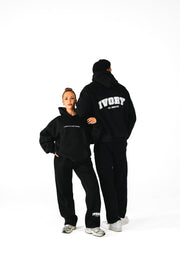 Ivory Essentials Hoodie - Black